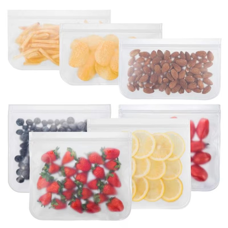 Food Z - 1/2/3/4個入りシリコン製食品保存容器、食品保存バッグ、ランチバッグ、自立型ジップロックバッグ、生鮮食品用漏れ防止容器