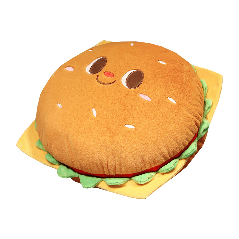 ぬいぐるみハンバーガーおもちゃ,笑顔の顔,漫画のぬいぐるみ, - Food Z のレビューと価格