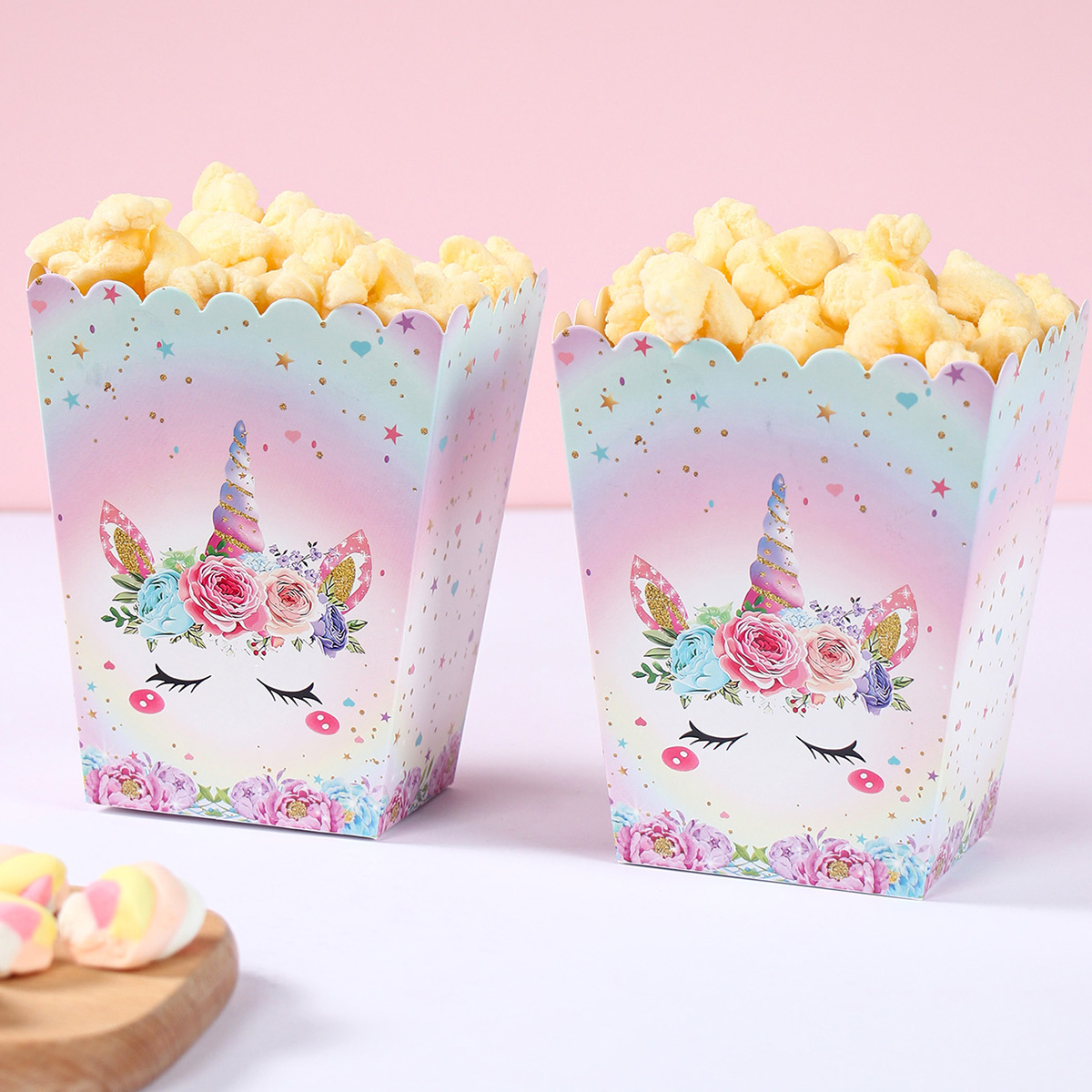 子供のための紙のキャンディーカートン、ポップコーンボックス、 - Food Snacks For Kids Party のレビューと価格