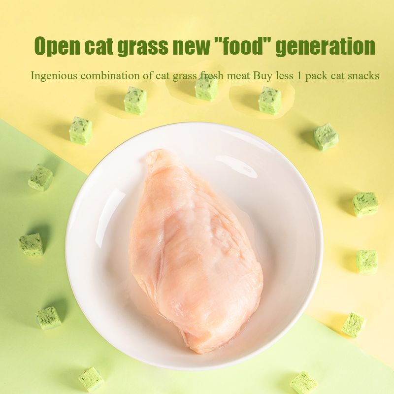 猫草フリーズドライミートスクエア粒子猫用おやつ、すぐに食べら - Snacks Food Ready To Eat のレビューと価格