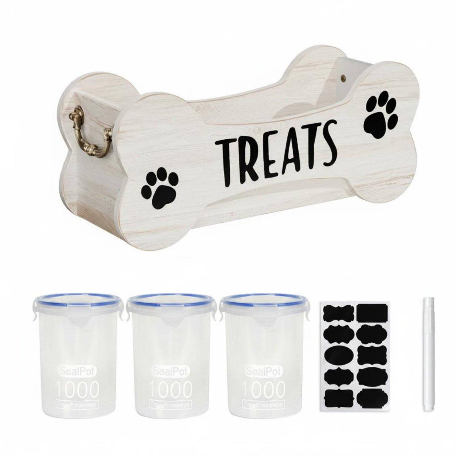 大容量ペット用スナックジャー、金属製ハンドル付き、犬用ビスケ - Food Dehydrator Snacks のレビューと価格