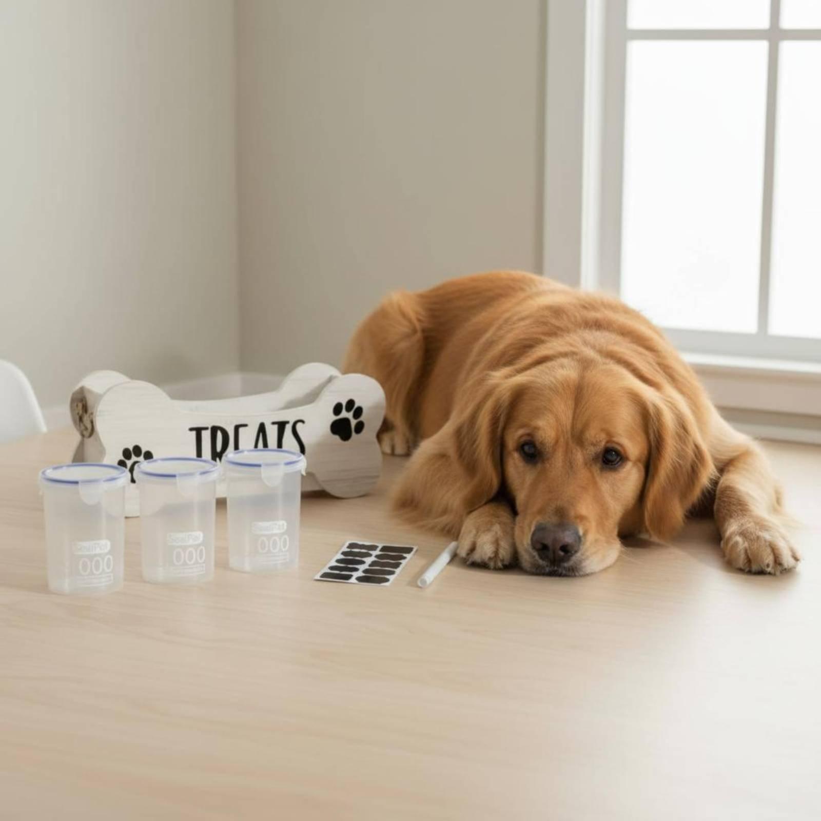大容量ペット用スナックジャー、金属製ハンドル付き、犬用ビスケ - Food Dehydrator Snacks のレビューと価格
