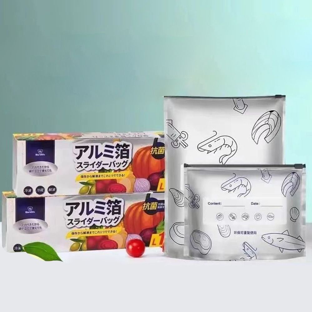 10 ピース/バッグ大容量アルミ箔食品袋漏れ防止冷凍庫安全冷 - Food Z のレビューと価格